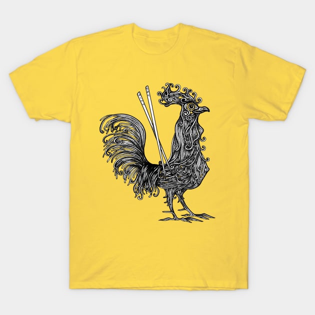 Chicken Ramen Noodle Soup T-Shirt by inkninja